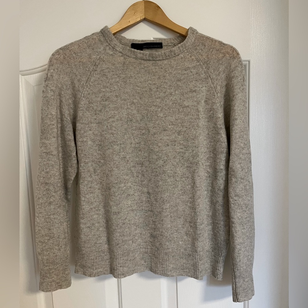 Cashmere sweater grey small 360 cashmere